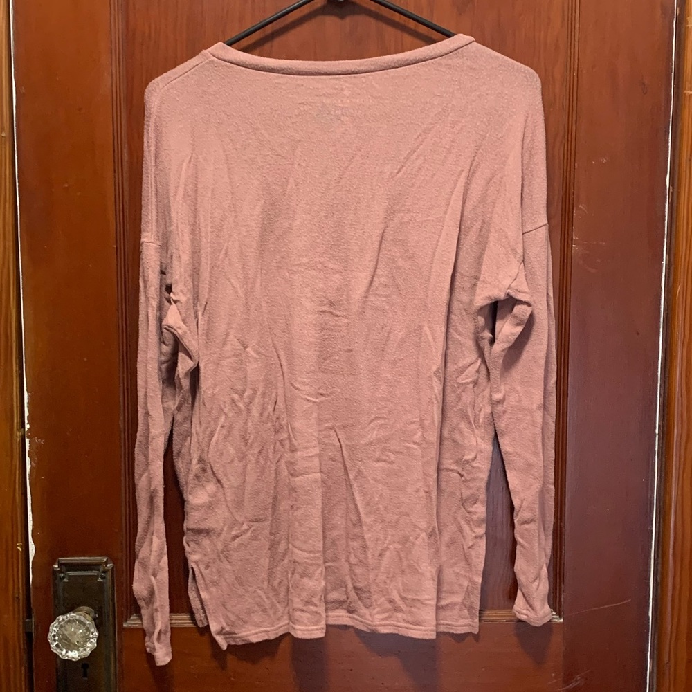 AE Soft and Sexy Plush Pink Long Sleeve - Picture 2 of 3